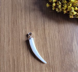 Pingente Dente de Sabre -Prata 925