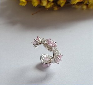 Piercing Fake Light Pink - Prata 925