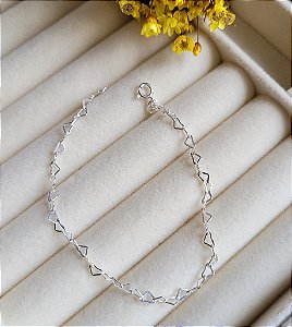 Pulseira Triângulos - Prata 925