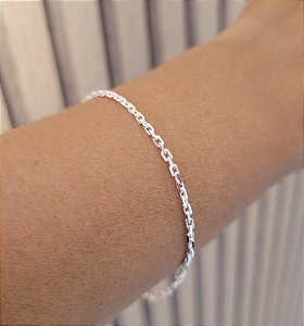 Pulseira Cadeado F050 - Prata 925
