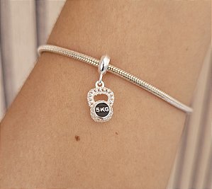 Berloque Kettlebell - Prata 925