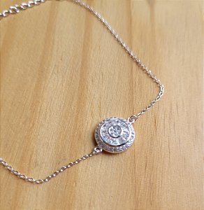 Pulseira Círculo Pizza - Prata 925