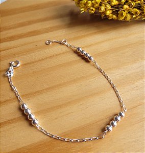 Pulseira Bolinhas - Prata 925