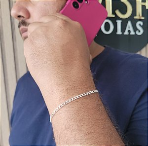 Pulseira Grumet Quadrada F100 - Prata 925