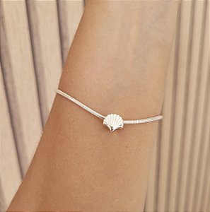 Berloque Separador Concha - Prata 925