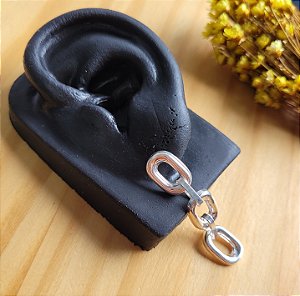 Brinco Elos - Prata 925