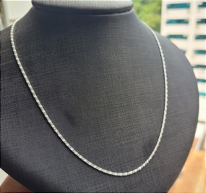 Colar Caracol 45 cm -Prata 925