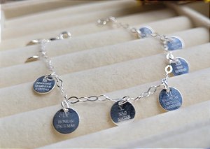 Pulseira 10 Mandamentos - Prata 925