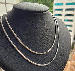 Colar Lacraia F260 - Prata 925