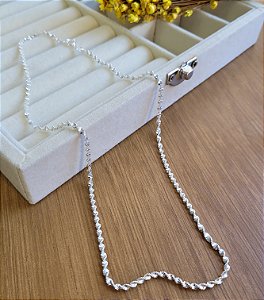 Colar Laminado Torcido - Prata 925