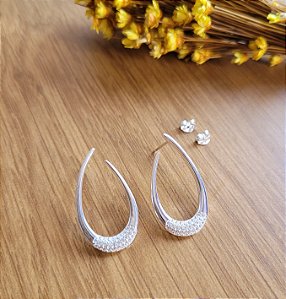 Brinco Gota Zoe - Prata 925