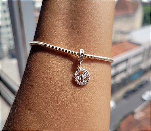 Berloque Espírito Santo Cravejado - Prata 925