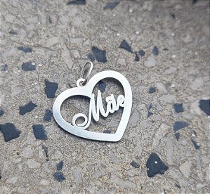 Pingente Mãe Liso - Prata 925