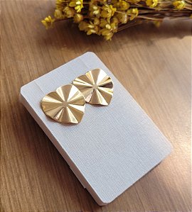 Brinco Coração Orgânico- Semijoias