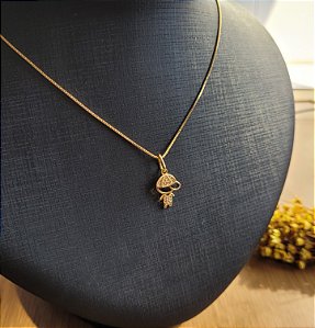Colar Menino Cravejado - Semijoia 18k