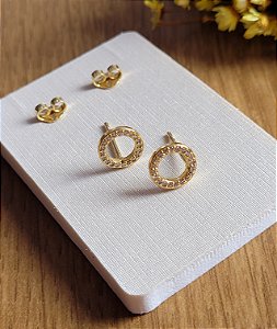 Brinco Circulo P - Semijoias