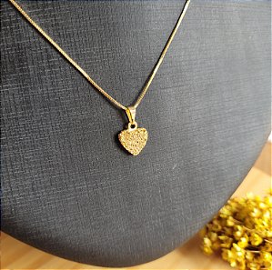 Colar Coração - Semijoia 18k