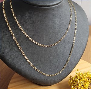 Colar Corações Entrelaçados - Semijoias