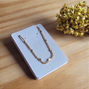 Corrente Grumet Batida Diamantada- Semijoias