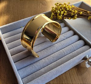 Bracelete Orgânico Rígido - Semijoias