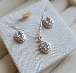 Conjunto Angela - Prata 925