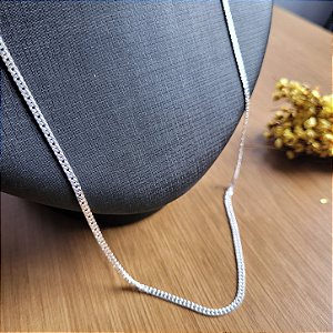 Corrente Grumet Dupla 2,4 mm - Prata 925
