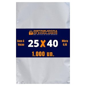 Embalagem a Vácuo 25x40 - 1.000 Unidades