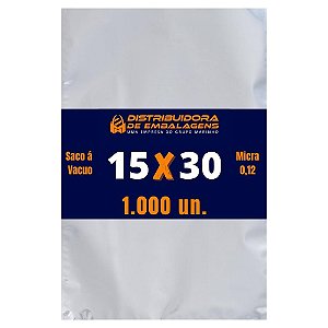 Embalagem a Vácuo 15x30 - 1.000 Unidades