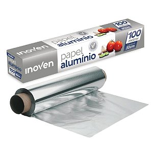 Rolo de Papel Alumínio Inoven - 45cm x 65m 45x65 - Unidade