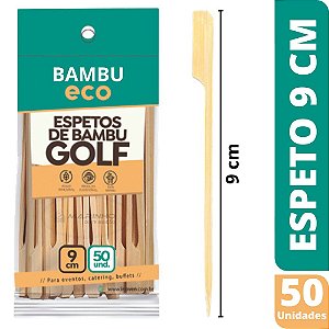 ESPETOS DE BAMBU GOLF 9CM  (CX 5.000 100X50)