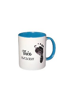 Caneca Alça Colorida Pézinho Bebê