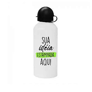 Squeeze Tampa Bola 600ml (sua arte estampada)