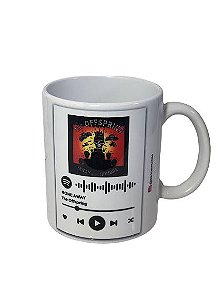 Caneca Cerâmica Spotify (sua arte na caneca)
