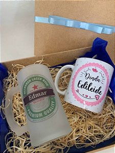 Kit Padrinhos (sua arte na caneca)