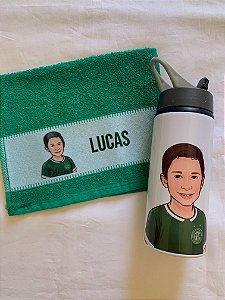 Kit Squeeze e Toalha de Mão - 1 caricatura