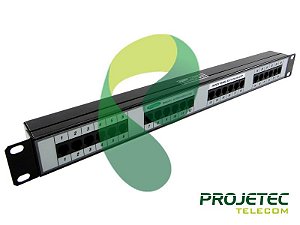 PATCH PANEL 24 PORTAS RJ11 / 1xCENTRONIC P/ GATEWAY DE VOZ