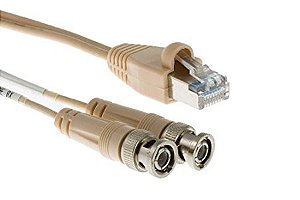CABO E1 RJ45 BNC DESBALANCEADO PT 3,00M