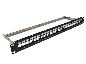 PATCH PANEL 24 PORTAS DESCARREGADO 1U