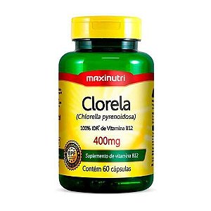 Clorela 100% IDR de vitamina B12 400mg 60 cápsulas