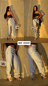 CALÇA JEANS WID LEGG CARGO