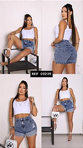 SHORT JEANS STRASS DE BRILHO