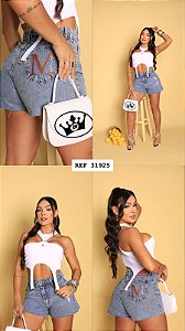 SHORT JEANS 100% ALGODÃO