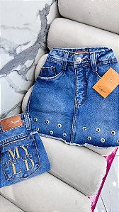 SAIA JEANS ILHÓS 100% ALGODÃO COM BORDADO