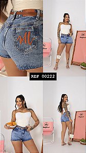 SHORT JEANS 100% COM CINTO