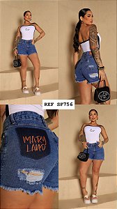 SHORT JEANS DESTROYD BORDADO