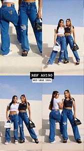 CALÇA JEANS WID LEGG DESTROYD