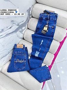 CALÇA JEANS PREMIUM GRADE QUEBRADA