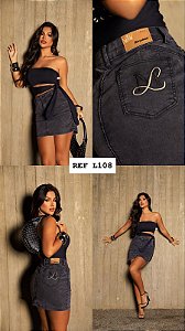 SAIA JEANS COM LYCRA GRAFITTE