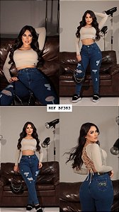 CALÇA JEANS PREMIUM QUEBRADA