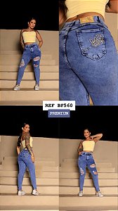 CALÇA JEANS PREMIUM QUEBRADA